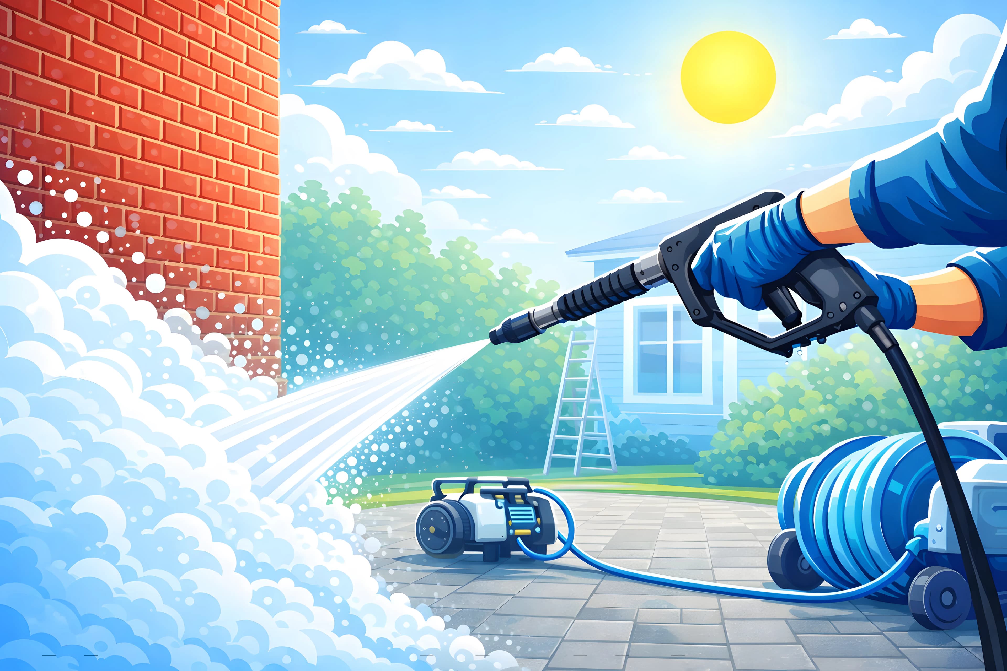 Professional pressure washing service